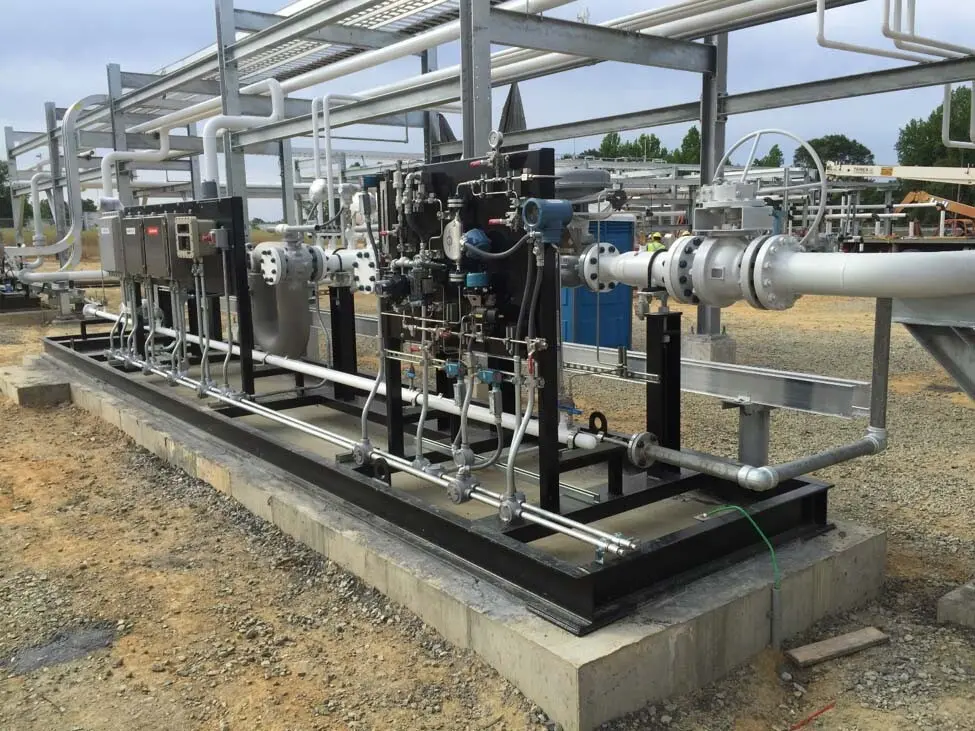 Skidded package supply – gas metering skid